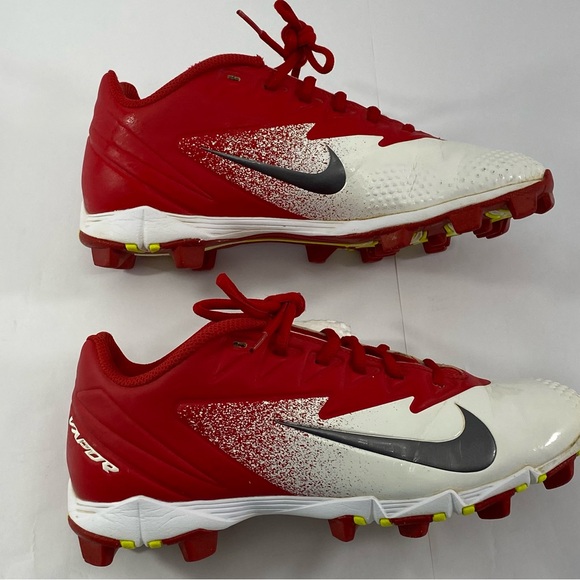 Nike Vapor # 852688-812 Baseball Cleats Red & White Men’s Size:7 - Picture 2 of 16